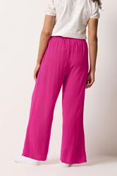 M&Co Pink Linen Wide Leg Trousers | M&Co  2