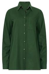 LTS Tall Forest Green Long Sleeve Linen Shirt