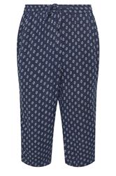 M&Co Petite Navy Blue Cropped Dobby Trousers | M&Co 5