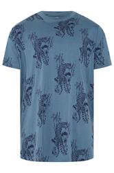 BadRhino Big & Tall Light Blue Tiger Graphic T-Shirt | BadRhino 6