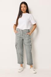 M&Co Petite Grey Cargo Trousers | M&Co 1