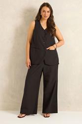 EVANS Plus Size Chocolate Brown Linen Set | Evans 1