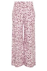 PixieGirl Petite Women's Pink Animal Print Wide Leg Trousers | PixieGirl  5
