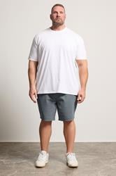 BadRhino Big & Tall Blue Elasticated Waist Corduroy Shorts | BadRhino 4
