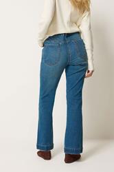 M&Co Blue Front Pocket Flare Jeans | M&Co 4