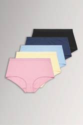 YOURSET 5 PACK Plus Size Blue Pastel Full Briefs | Yours Clothing 3