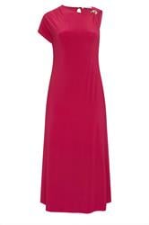 YOURS LONDON Curve Red Metal Buckle Detail Maxi Dress