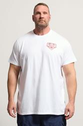 BadRhino Big & Tall White Extra Long England T-Shirt | BadRhino 3
