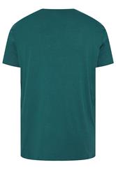 JACK & JONES Big & Tall 5 PACK Blue/Navy Blue/Green/Off-White/Black T-Shirts | BadRhino 10