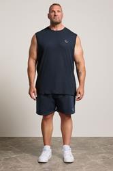 IronRhino Big & Tall Navy Blue 'Rest Day' Vest & Short Set | BadRhino 1