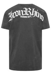 IronRhino Big & Tall Grey Acid Wash Old English T-Shirt | BadRhino 7