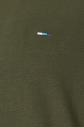 BadRhino Big & Tall Olive Green Pique Ringer T-Shirt | BadRhino 5