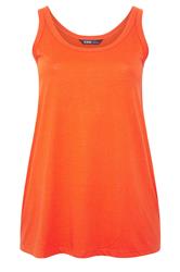 YOURS Curve Orange Core Vest Top
