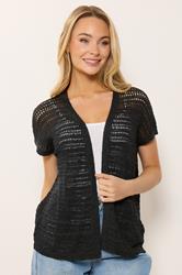 M&Co Black Short Sleeve Cardigan | M&Co 3