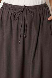 YOURS Plus Size Chocolate Brown Linen Maxi Skirt | Yours Clothing 4