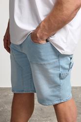 BadRhino Big & Tall Light Blue Wash Carpenter Shorts | BadRhino 5