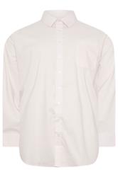 D555 Big & Tall Pink Long Sleeve Non Iron Stretch Shirt
