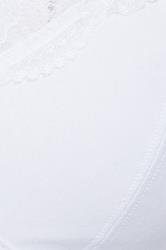 YOURSET 2 PACK Plus Size White Lace Trim Bra | Yours Clothing 4