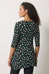 M&Co Black Spot Print Hanky Hem Top | M&Co 2