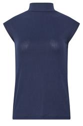 LTS Tall Top côtelé bleu marine à nouer au dos