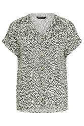 M&Co White & Black Spot Print Blouse | M&Co 5