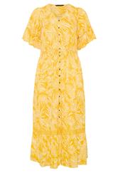 EVANS Plus Size Yellow Boho Print Maxi Dress | Evans 6