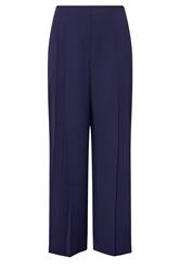 EVANS – Vorne plissierte Hose in Marineblau