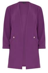 M&Co Purple Textured Jersey Jacket