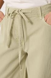 PixieGirl Petite Women's Sage Green Tie Waist Wide Leg Jeans | PixieGirl  4