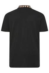 Ben Sherman Big & Tall Black Pique Polo Shirt | BadRhino 4