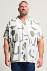 BadRhino Big & Tall Green Abstract Print Shirt | BadRhino 1