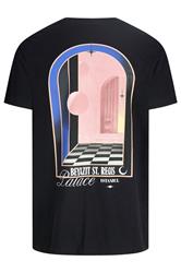 JACK & JONES Big & Tall Black Island Graphic T-Shirt | BadRhino 5