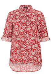 M&Co – Hemd in Rot mit Paisleymuster 