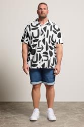 BadRhino Big & Tall Black Abstract Print Shirt | BadRhino 2