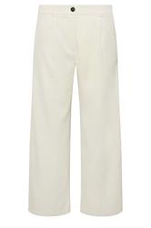PixieGirl Petite Ivory White Formal Wide Leg Trousers