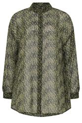 YOURS Plus Size Green Animal Print Shirt | Yours Clothing 5