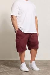 KAM Burgundy Red Cargo Lounge Shorts | BadRhino 3