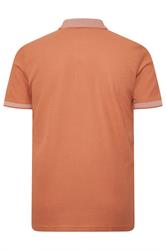 BadRhino Big & Tall Orange Two Tone Waffle Polo Shirt | BadRhino 6