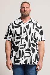 BadRhino Big & Tall Black Abstract Print Shirt | BadRhino 1
