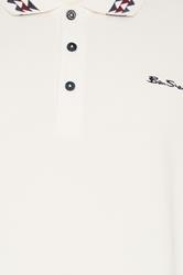 Ben Sherman Big & Tall White Pique Polo Shirt | BadRhino 5