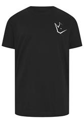 IronRhino Big & Tall Black Old English Logo T-Shirt