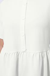 LIMITED COLLECTION Plus Size White Peplum Top | Yours Clothing 4