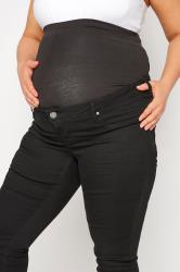 BUMP IT UP MATERNITY Black Skinny Jeans With Comfort Panel