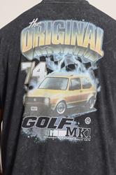 BadRhino Big & Tall Black Acid Wash Golf GTI Graphic T-Shirt | BadRhino 5