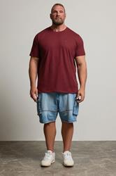 BadRhino Big & Tall Windsor Wine Red Extra Long Core T-Shirt | BadRhino 1
