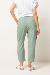 M&Co Sage Green Linen Cropped Trousers | M&Co 2
