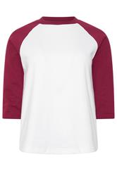 PixieGirl Petite Women's Burgundy Red Raglan Sweatshirt | PixieGirl 1