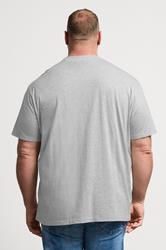 BadRhino Big & Tall Grey Distressed Graphic T-Shirt | BadRhino 4
