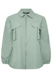YOURS Curve Blue Utility Shacket