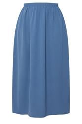 YOURS Curve Navy Blue Midi Skirt